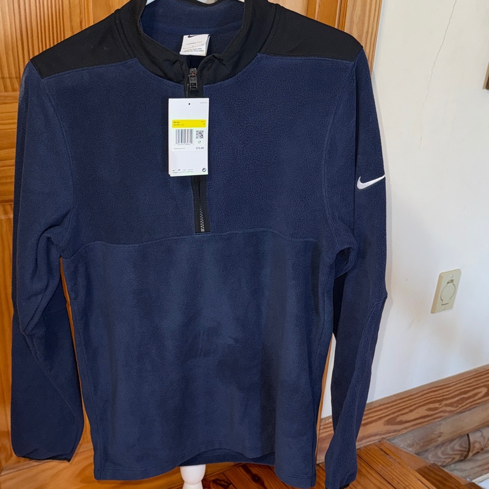 Nike Midnight Blue and Black Fleece Pullover